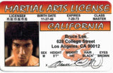 Bruce Lee Martial Arts driver License Gallery Image