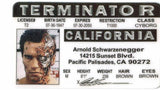 Terminator Driver License Gallery Image