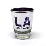 LA Los Angeles Metallic Shot Glass