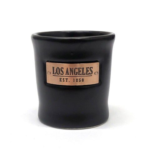 Black Shooter With Gold Sign Los Angeles East 1850 Shot Glass