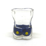 Shot Glass of Hollywood Men’s Bottom Shorts Blue With Smiley