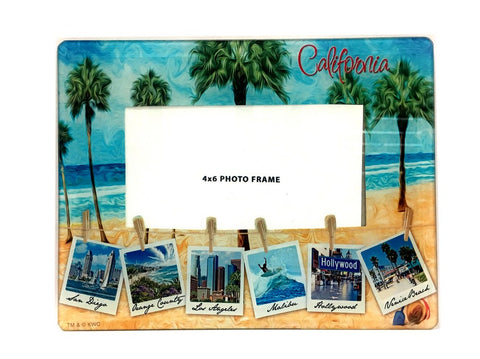 California Polaroid Glass Frame