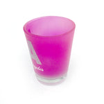 Frosted Neon Pink LA Los Angeles shot glass