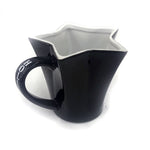 Hollywood Black star shape big coffee mug